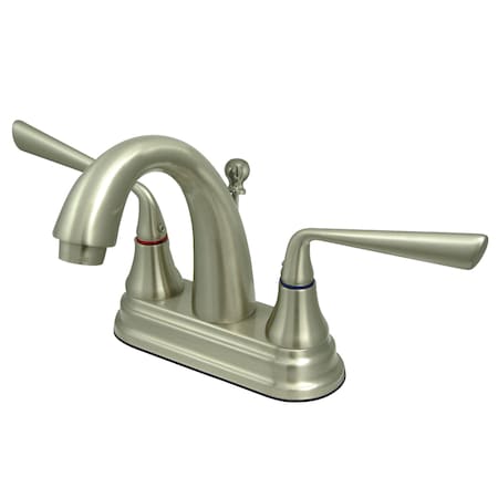 Silver Sage KS7618ZL 4-Inch Centerset Bathroom Faucet with Brass Pop-Up KS7618ZL